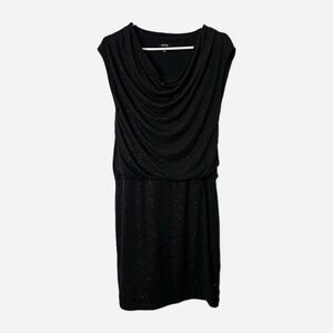 Apt 9 Black Shimmer Sleeveless Womans Dress Size Small